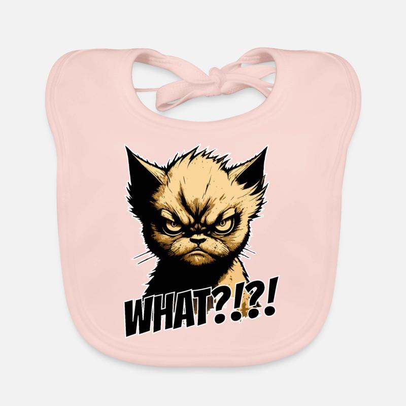 Méchant chat Bavoir bio Bébé