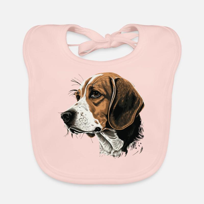 Beagle Bavoir bio Bébé