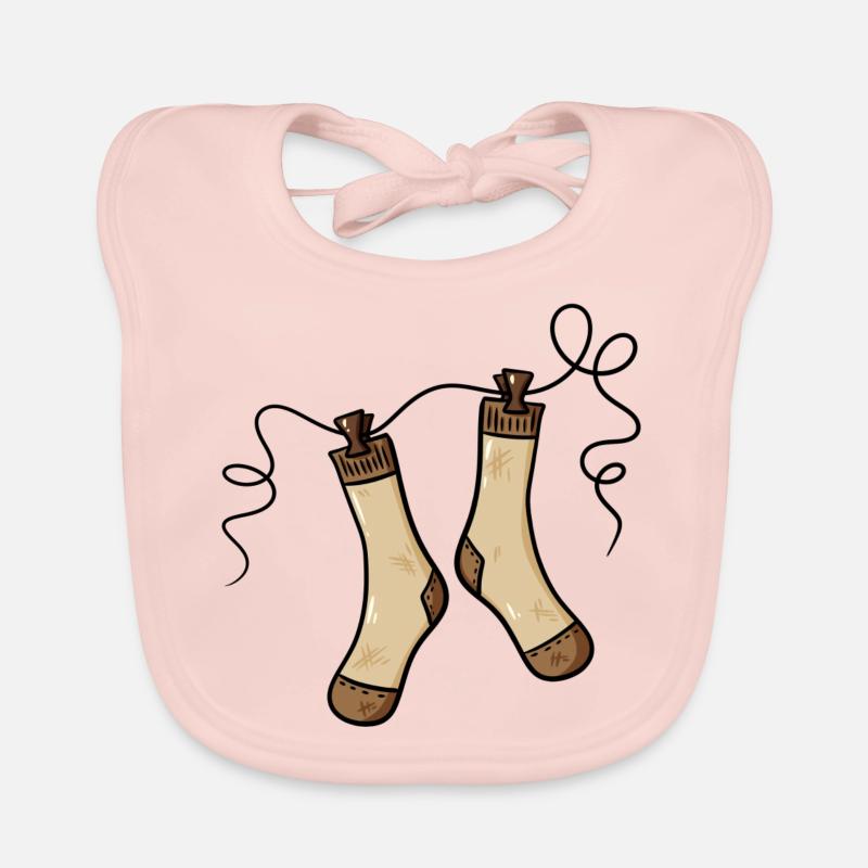 Socks lingerie gift idea - lazy sock on leash Organic Baby Bibs