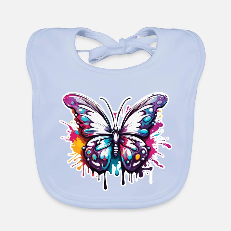 Papillon / Animal / Insecte / Vol / Été Bavoir bio Bébé