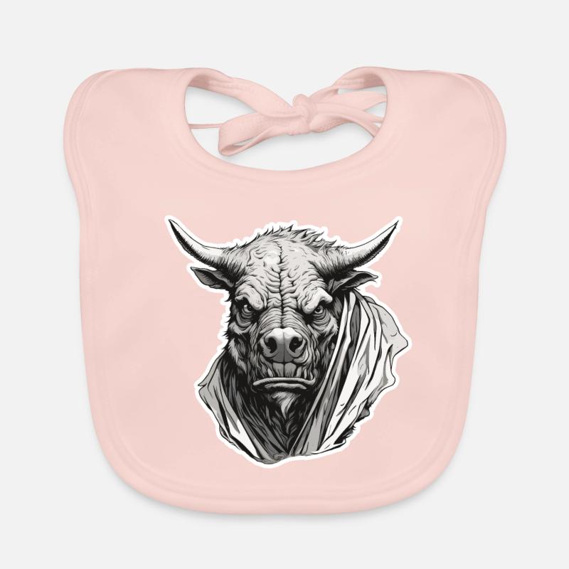 Stier / Bulle / Tier / Hörner / Stierkampf Baby Bio-Lätzchen
