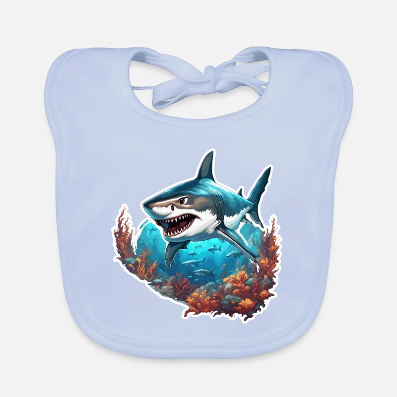 Requin / Faune / Sous-marin / Mer / Océan Bavoir bio Bébé