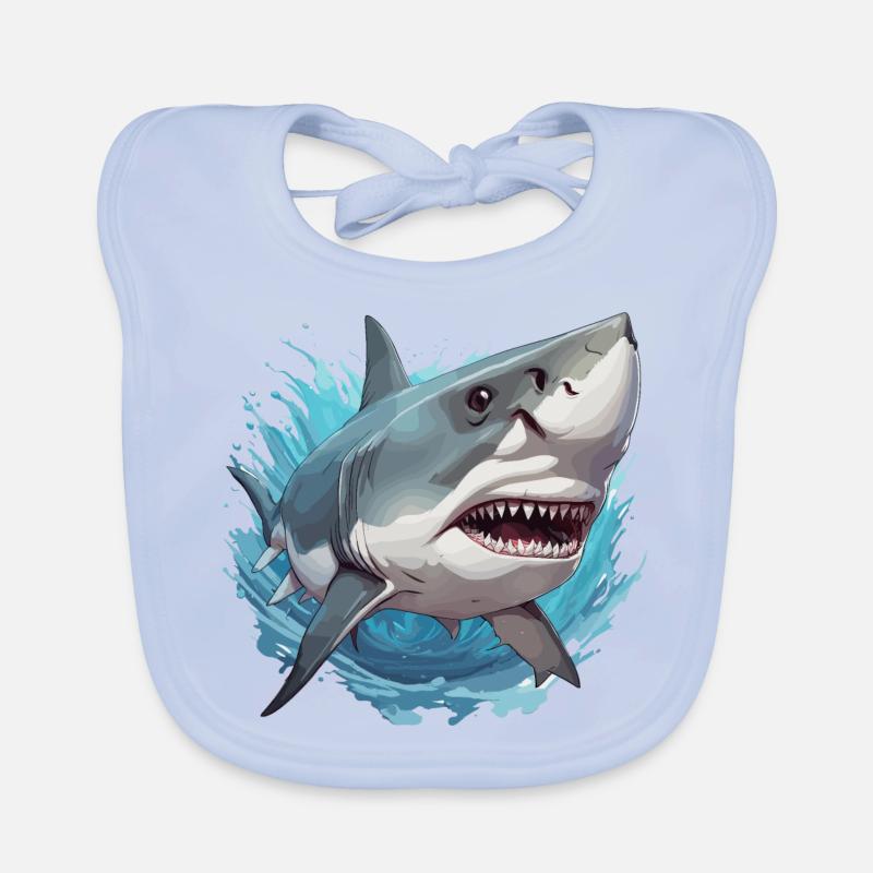 Requin / Faune / Sous-marin / Mer / Océan Bavoir bio Bébé