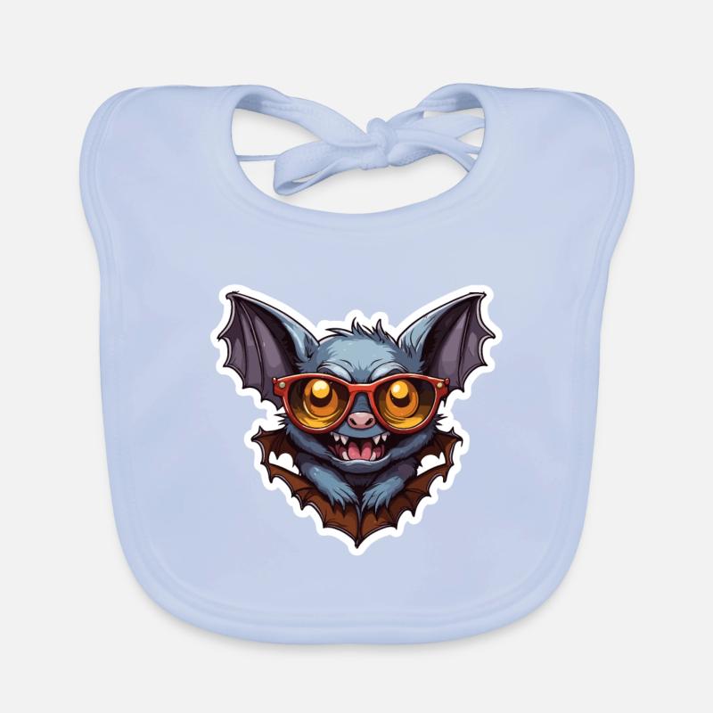 Fledermaus / Vampir / Dracula / Tier / Halloween Baby Bio-Lätzchen
