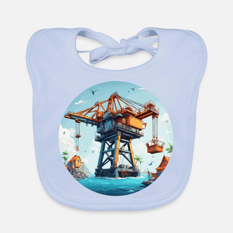 Grue / de chantier / treuil / système de grue Bavoir bio Bébé