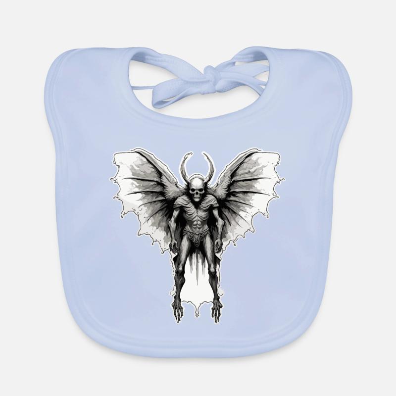 Mothman / Moth / Insect / Mythical Creature / Flutter Organic Baby Bibs