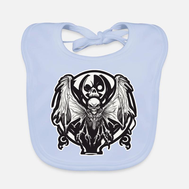 Mothman / Moth / Insect / Mythical Creature / Flutter Organic Baby Bibs
