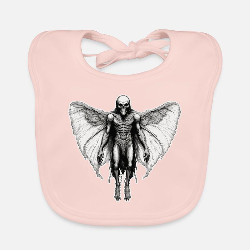 Mothman / Moth / Insect / Mythical Creature / Flutterer Organic Baby Bibs