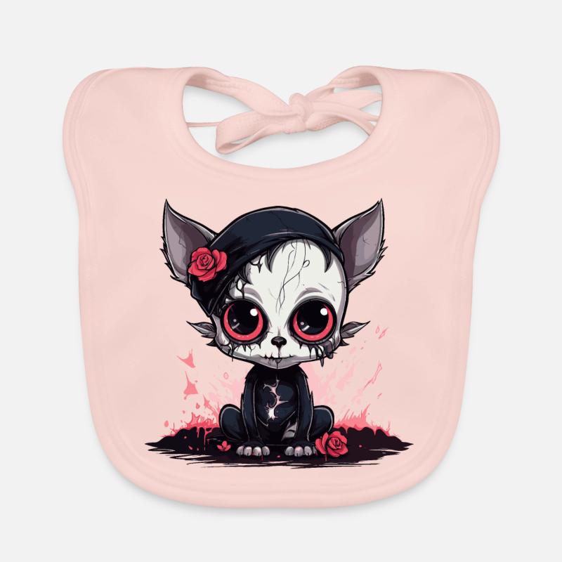 Chaton gothique Emo mignon Bavoir bio Bébé