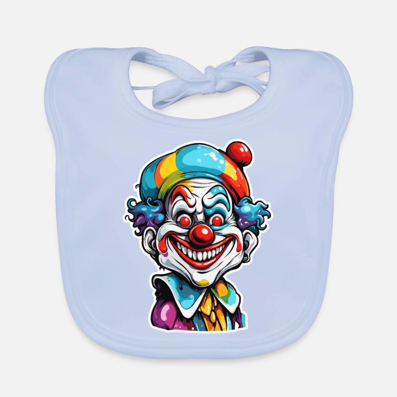 Clown / Cirque / Carnaval / Carnaval / Ludique Bavoir bio Bébé