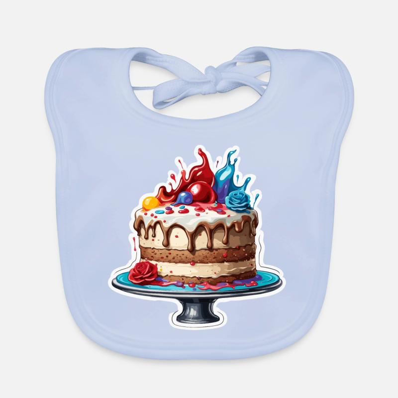 Gâteau d’anniversaire / Gâteau / Joyeux anniversaire / Gâteau Bavoir bio Bébé