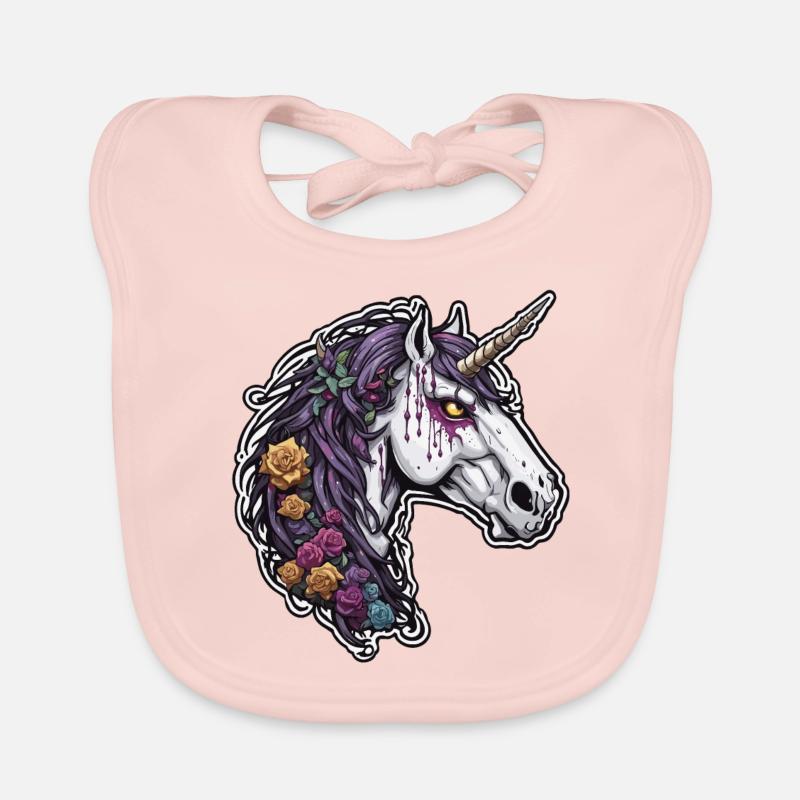 Unicorn / mythical creatures / fairy tales / magic / glitter Organic Baby Bibs