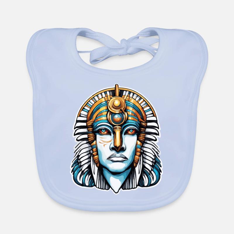 Egypt / Pharaoh / Mummies / Hieroglyphics / Sphinx Organic Baby Bibs