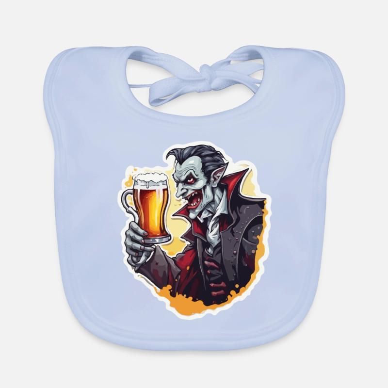 Vampir / Dracula / Blutsauger / Halloween / Mythos Baby Bio-Lätzchen