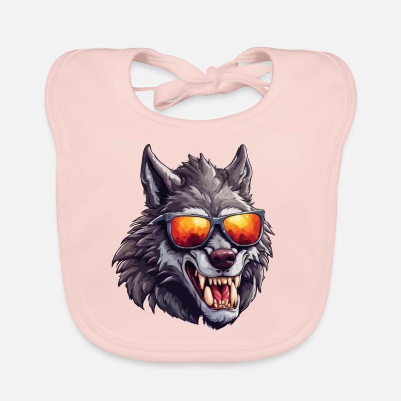Werwolf / Vollmond / Wesen / Verwandlung / Fluch Baby Bio-Lätzchen