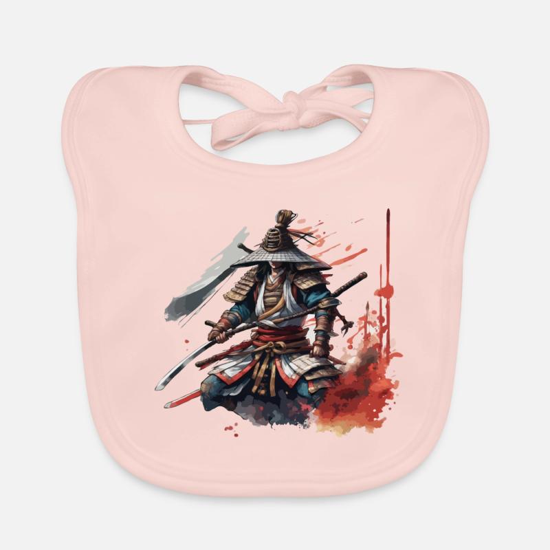 Samurai / Japanisch / Harakiri / Katana / Mann Baby Bio-Lätzchen