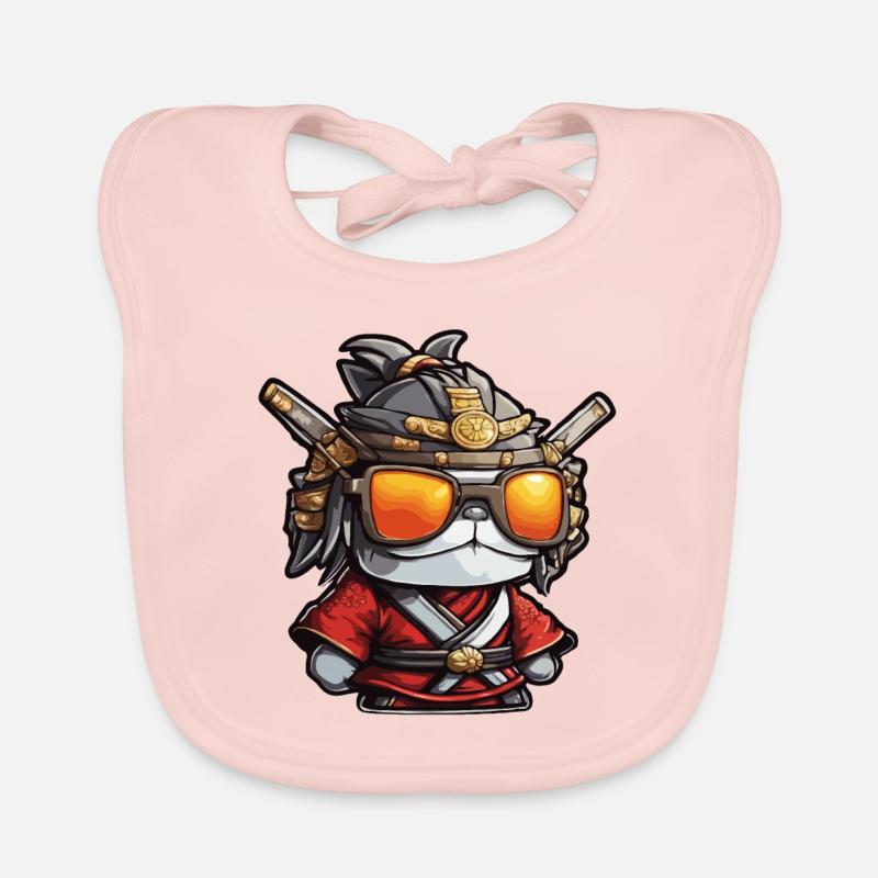 Samurai / Japanese / Harakiri / Katana / Man Organic Baby Bibs
