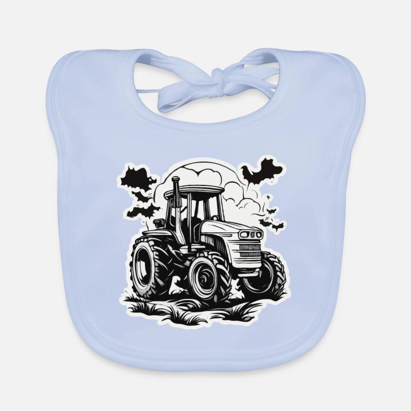 Traktor / Landwirtschaft / Bauer / Feldarbeit Baby Bio-Lätzchen