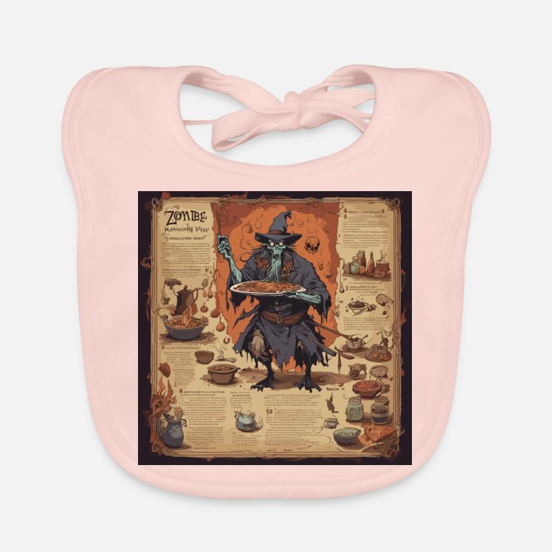 Manuel de la sorcière / grimoire / Halloween / automne Bavoir bio Bébé