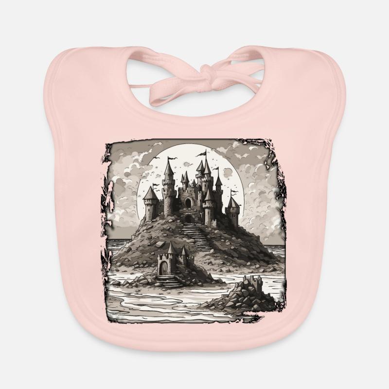Château de sable / Construction / Jouer / Château / Vacances Bavoir bio Bébé