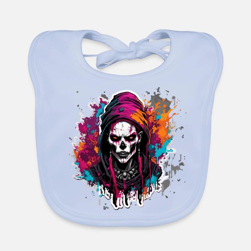 Gothic / Darkness / Mysticism / Shadow / Horror Organic Baby Bibs