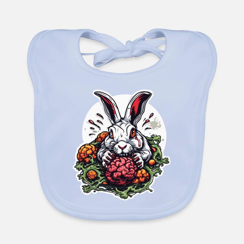 Lapin de Pâques / Pâques / Oeufs / Vacances / Pâques Bavoir bio Bébé