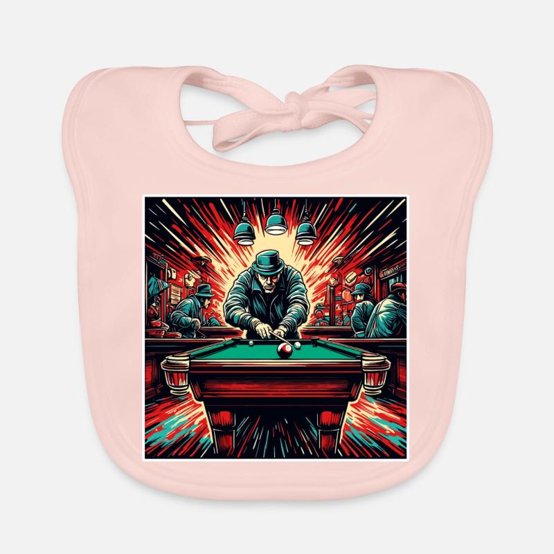 Billardtisch / Billiardkugel / 8 Ball / Pool / Kö Baby Bio-Lätzchen