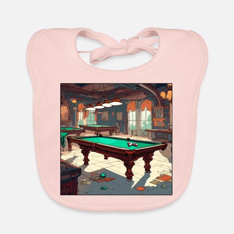 Billard / Boule de billard / 8 boules / billard / Kö Bavoir bio Bébé