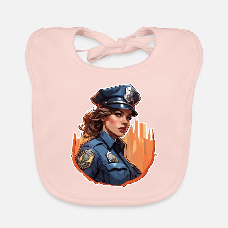 Polizei / Einsatz / Beruf / Job / Einsatzkräfte Baby Bio-Lätzchen
