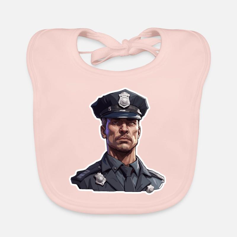 Police / Opérations / Profession / Emploi / Forces d’urgence Bavoir bio Bébé