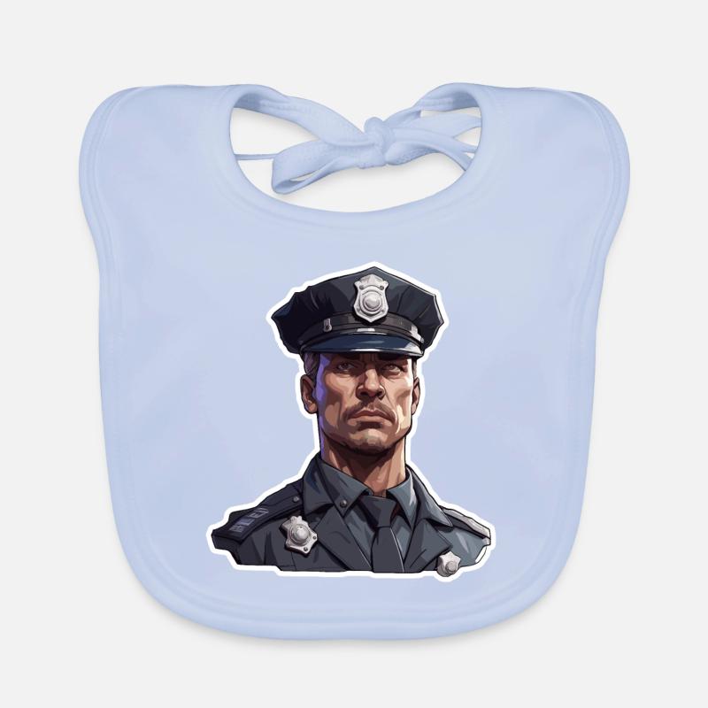 Polizei / Einsatz / Beruf / Job / Einsatzkräfte Baby Bio-Lätzchen