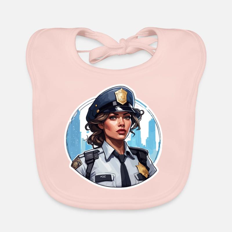 Police / Opérations / Profession / Emploi / Forces d’urgence Bavoir bio Bébé
