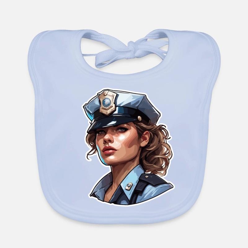 Polizei / Einsatz / Beruf / Job / Einsatzkräfte Baby Bio-Lätzchen