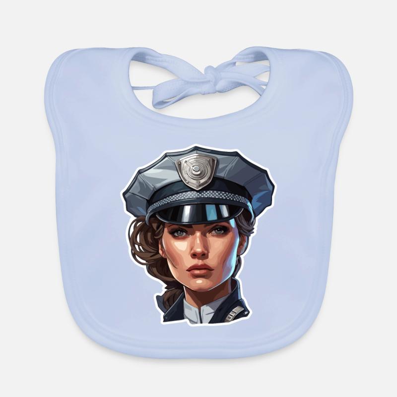 Polizei / Einsatz / Beruf / Job / Einsatzkräfte Baby Bio-Lätzchen