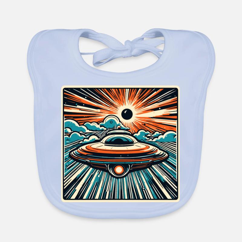 Alien / Raumschiff / Ufo / Area 51 / All / Mars Baby Bio-Lätzchen