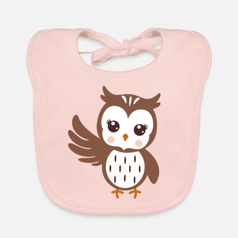 Hibou Bavoir bio Bébé