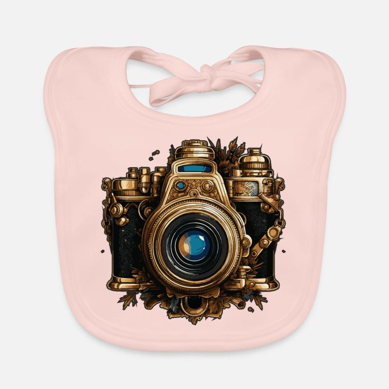 Caméra Steampunk Bavoir bio Bébé