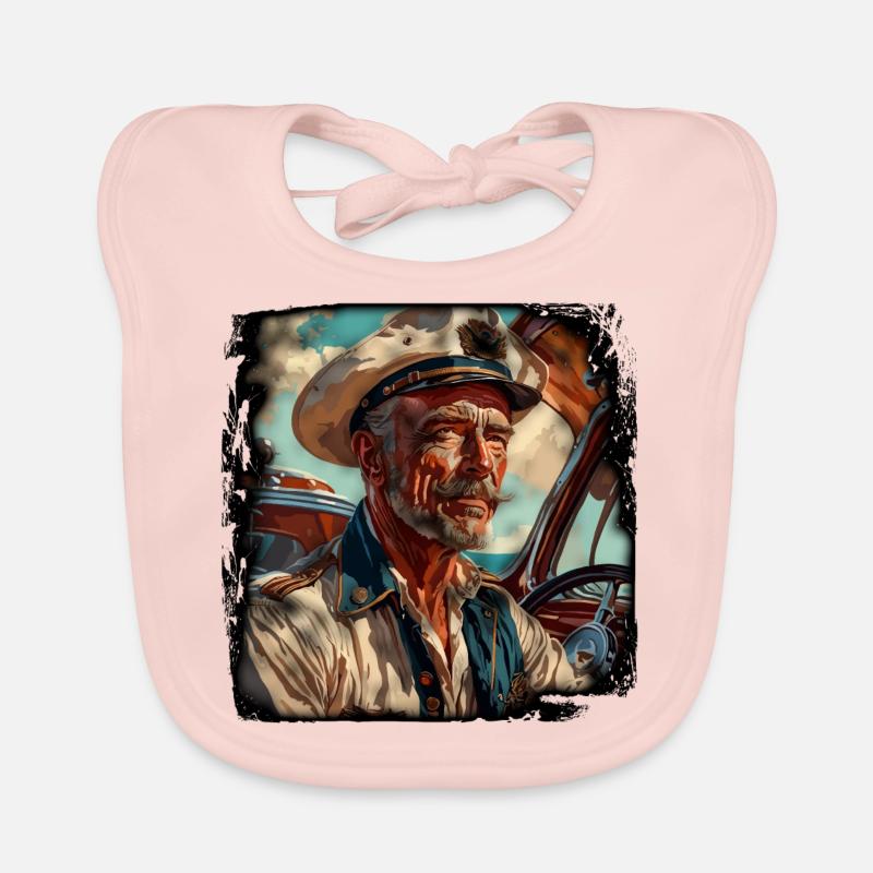 Sailor / Ship's Crew / Deckhand / Anchor Organic Baby Bibs