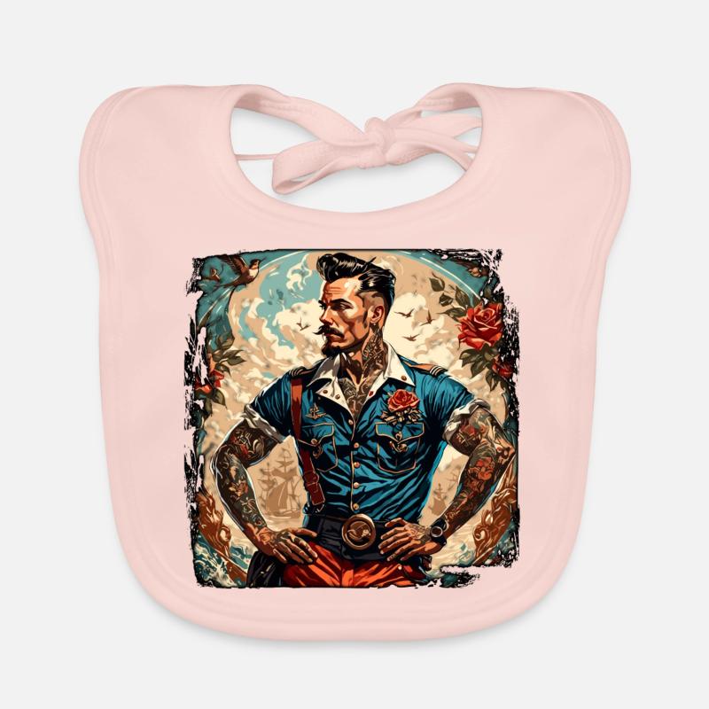 Sailor / Ship's Crew / Deckhand / Anchor Organic Baby Bibs