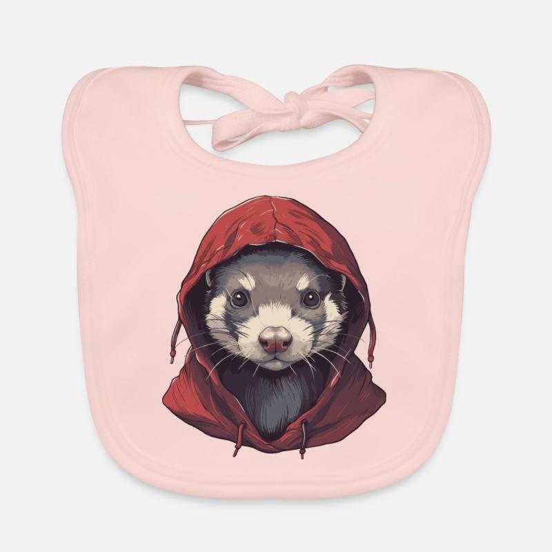Furet cool avec capuche Bavoir bio Bébé
