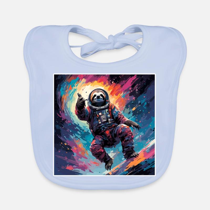 Astronaut / Space / Animal / Sloth / Spaceship Organic Baby Bibs