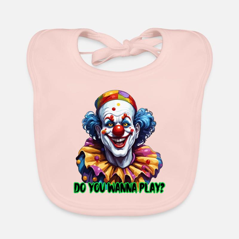 Clown / Cirque / Carnaval / Carnaval / Ludique Bavoir bio Bébé