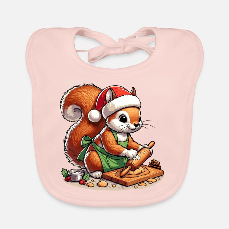 Baking Squirrel Organic Baby Bibs