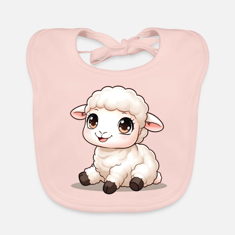 Bébé agneau Bavoir bio Bébé