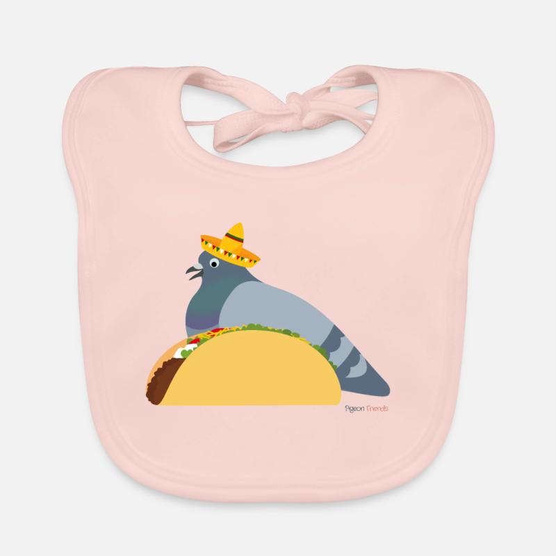 Taco, Taco, Colombe, Colombe - vivan las palomas Bavoir bio Bébé
