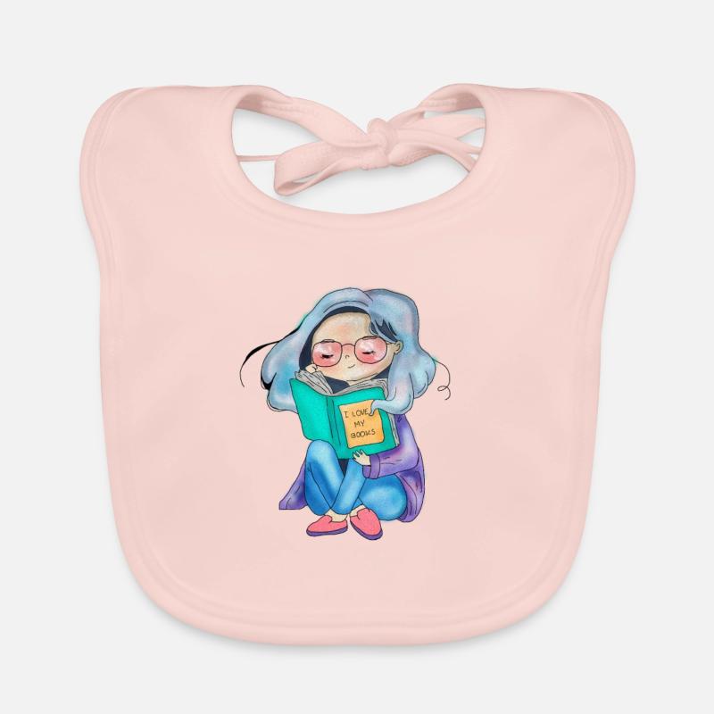 Ich lese Bücher Baby Bio-Lätzchen