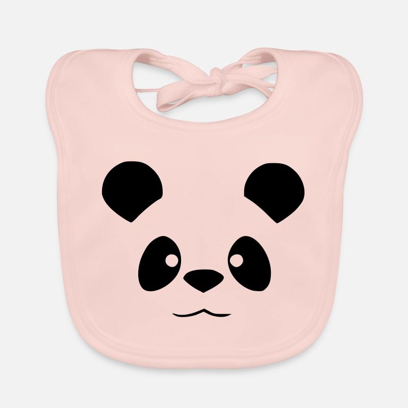 Panda mignon - conception animale drôle Bavoir bio Bébé