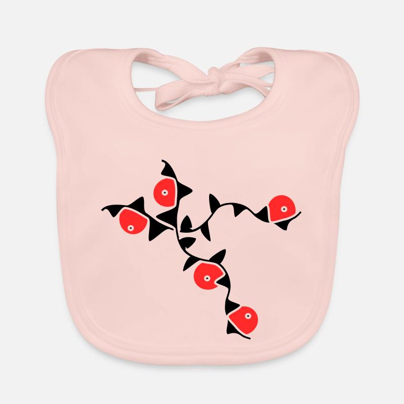 Vrilles de fleurs Bavoir bio Bébé