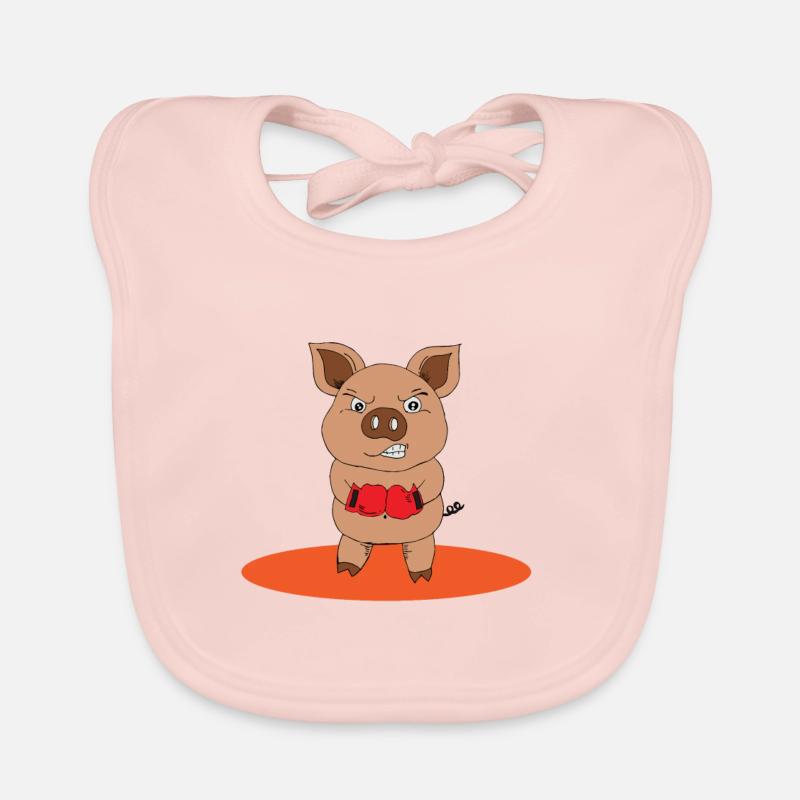 Cochon de boxe Bavoir bio Bébé