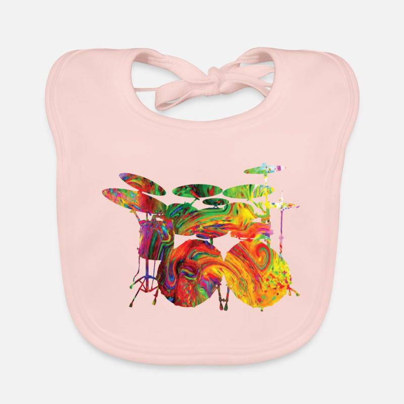 Drums Organic Baby Bibs